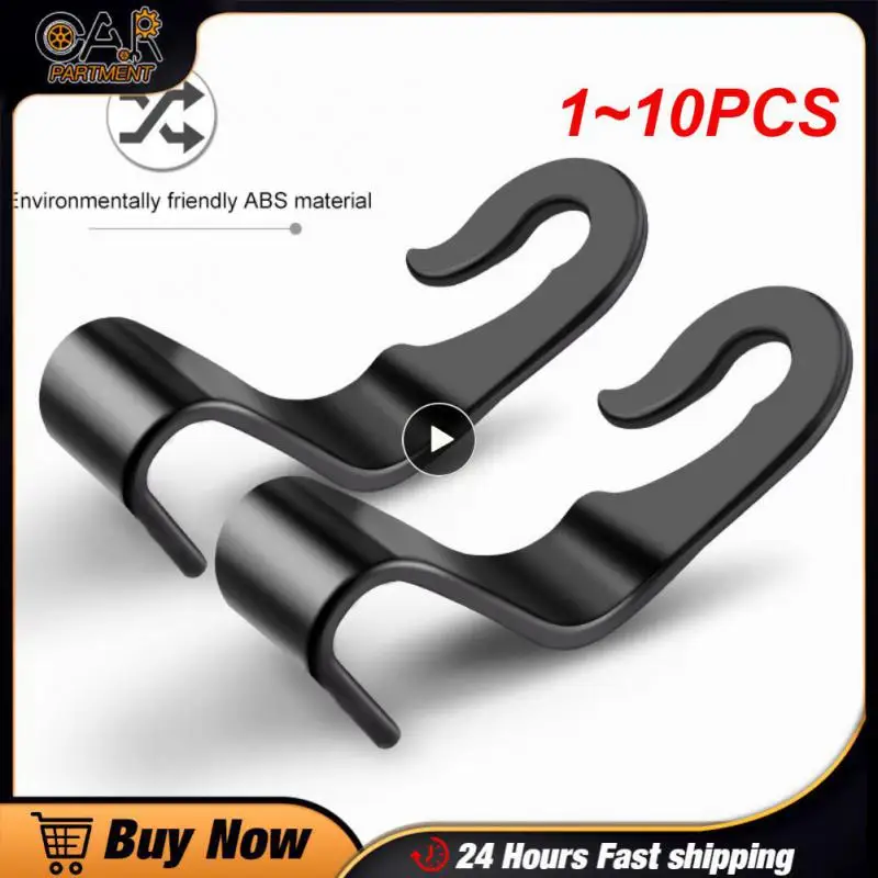 

1 ~ 10 шт. Универсальный крючок на подголовник сиденья автомобиля, вешалка для хранения сумок, кошельков, пальто, продуктов