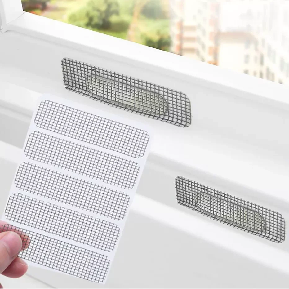 

New in Screen Repair Patch Stickers Self-Adhesive Anti Moisquito Insect Fly Bug Window Netting Mesh 5pcs/set envio gratis tools