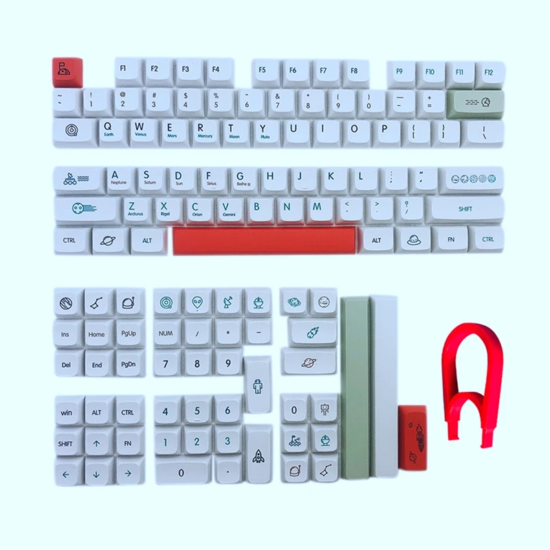 

Колпачки для клавиш XDA 126 клавиш, колпачки для клавиш Cherry GMMK Pro, игровая механическая клавиатура XDA, колпачки для клавиш