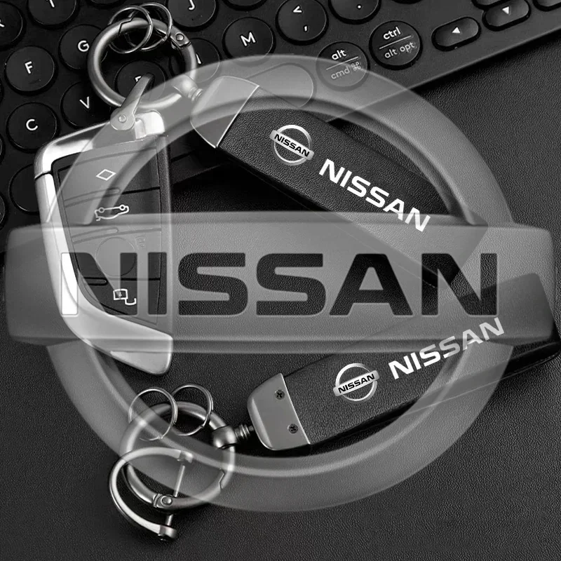 Автомобильный кожаный автомобильный логотип металлический брелок-подвеска для