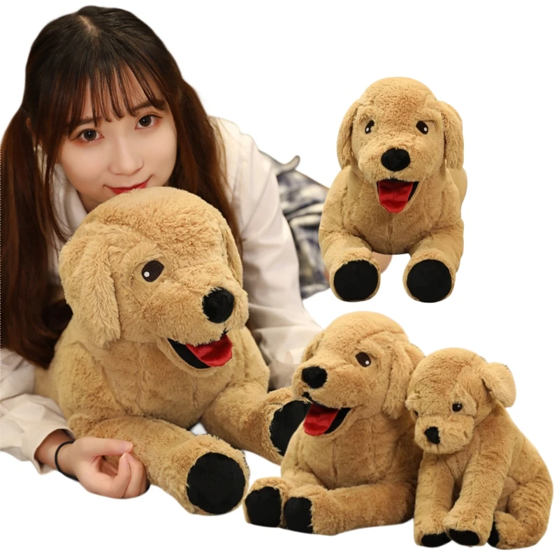 Супермягкая плюшевая игрушка-Лабрадор 35/75 см мультяшная Мягкая Реалистичная