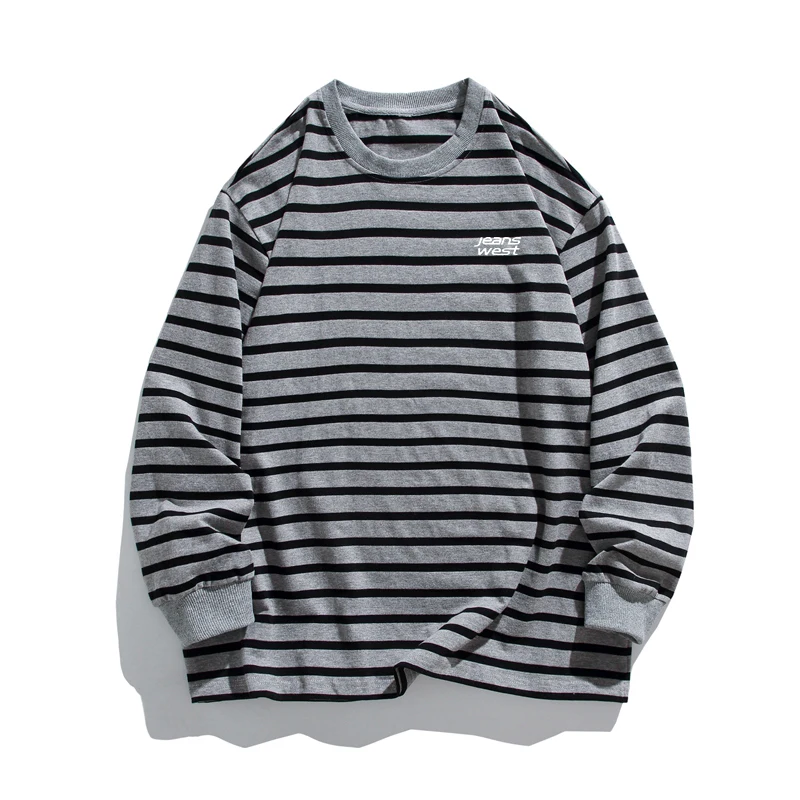 Осень 2024 новинка полосатая хлопковая рубашка Ei Zhenvis с длинными рукавами