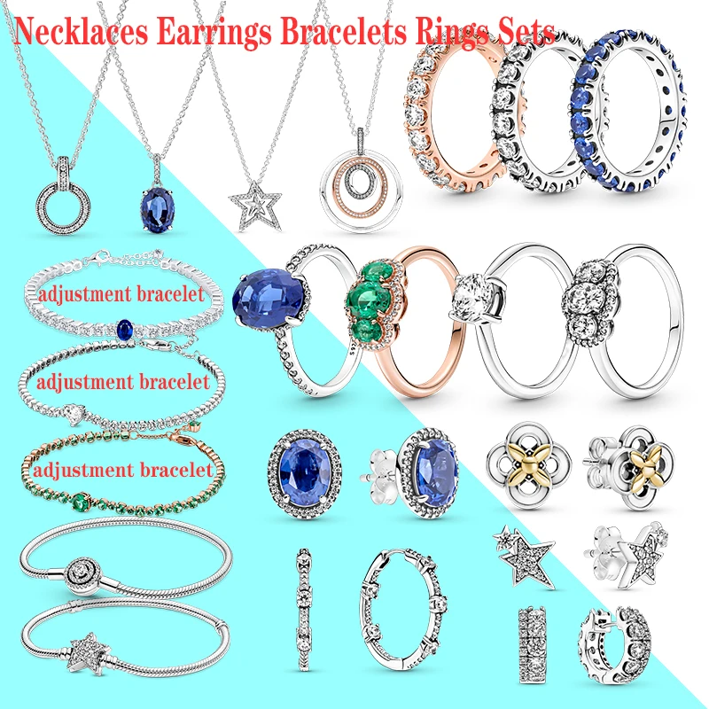 

Original 925 Sterling Silver Women's Bracelets and Necklaces Fashion Pop Lucky Heart Hot Sale Women's Jewelry Making Gifts 2022