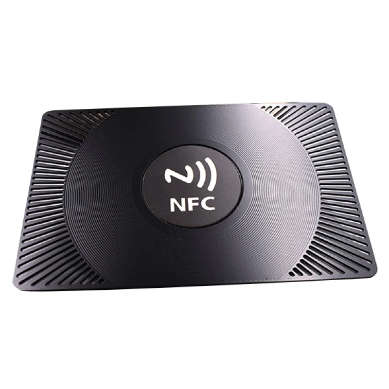 

custom design 13.56MHz Metal NFC Business Cards Customized Ntag213 NFC Tag QR Code RFID Metal Card