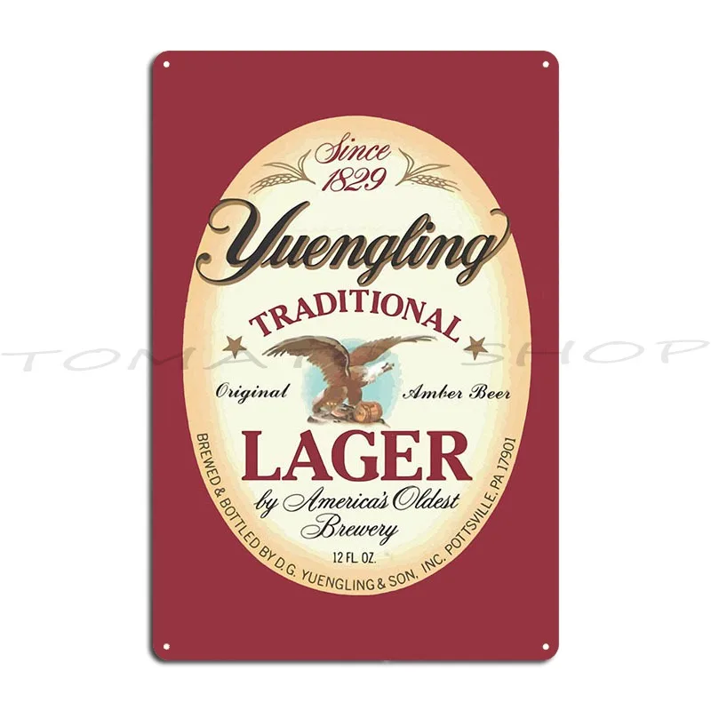 Фото Товары Yuengling: Металлические таблички, настенные панно, дизайн для клубов и кинотеатров, жестяные таблички, постеры. №1