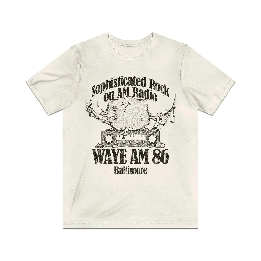 Винтажная Мужская футболка WAYE 860 AM Baltimore 1955