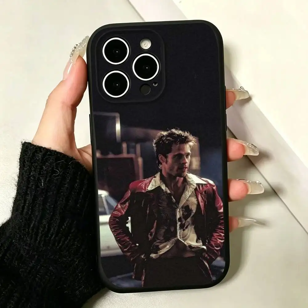 Чехол для телефона Tyler Durden для iPhone 17, 16, 15, 14, 13, 12, 11 Pro Max, 17 Air, 16E, XR, 7, 8 Plus, SE2, черный (art.: 3920db651c9fa) - 3920db651c9fa