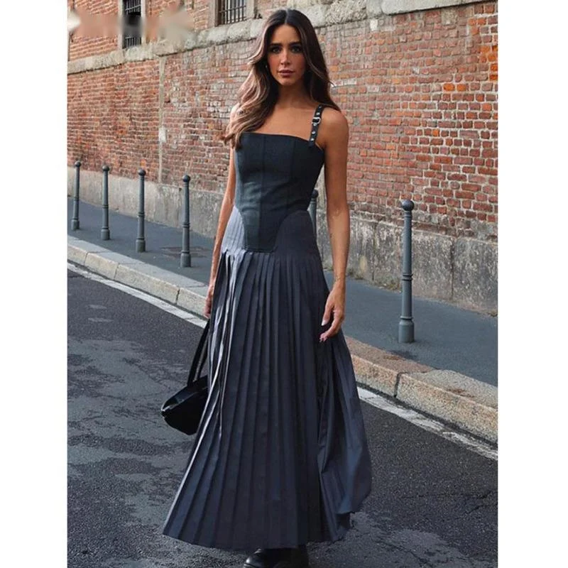 

Женское платье с разрезом ZA, элегантное тонкое однотонное платье в Корейском стиле, Осеннее Сексуальное Женское Платье