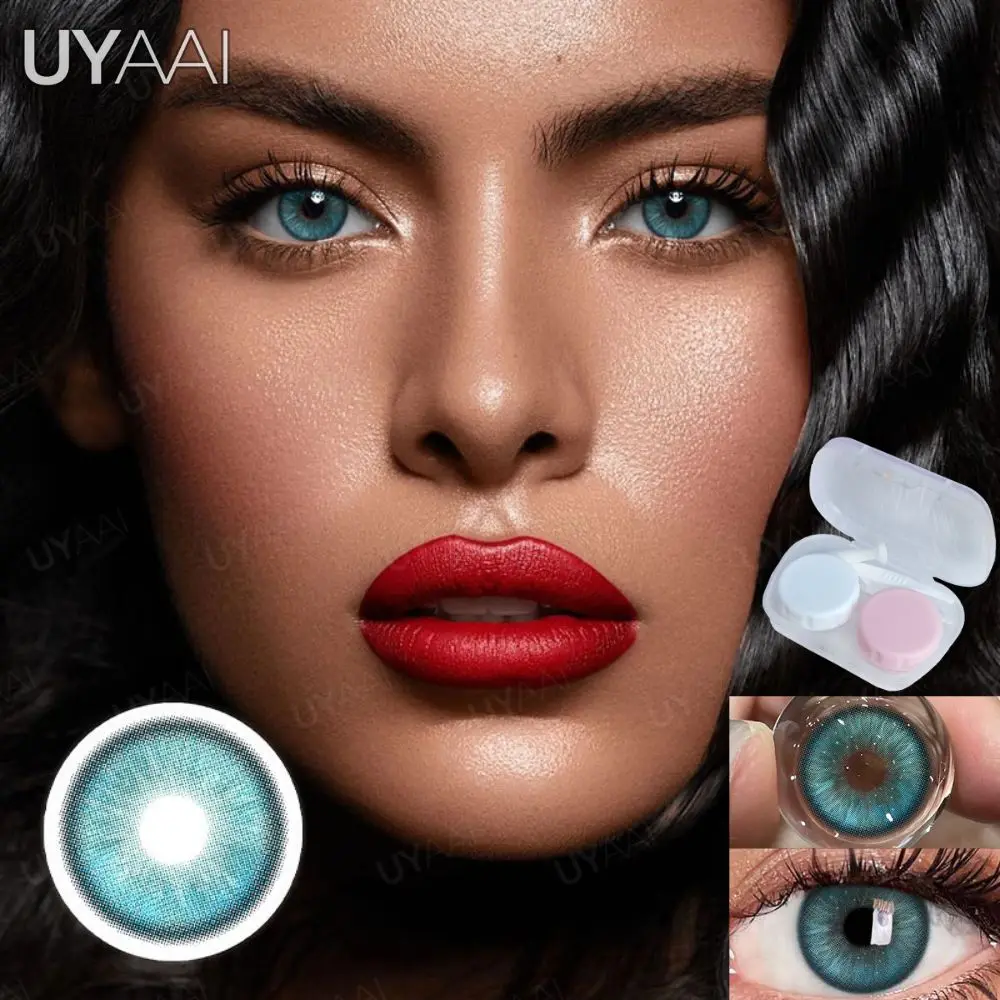 UYAAI 2024 Летний Новый Стиль туманная Роза серия 14 2 мм цветные контактные линзы