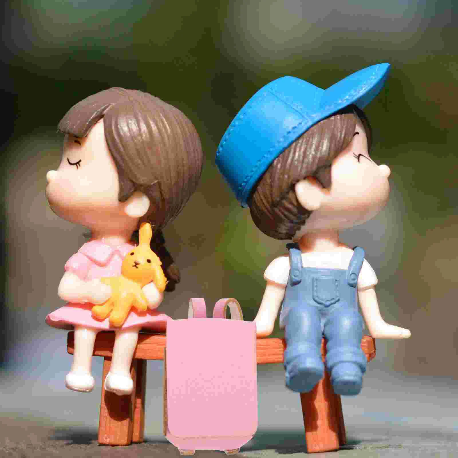 

Dollhouse Pack Model Mini Schoolbag Figurine Supplies Decorative Tiny Lovely Backpack Landscaping Miniature