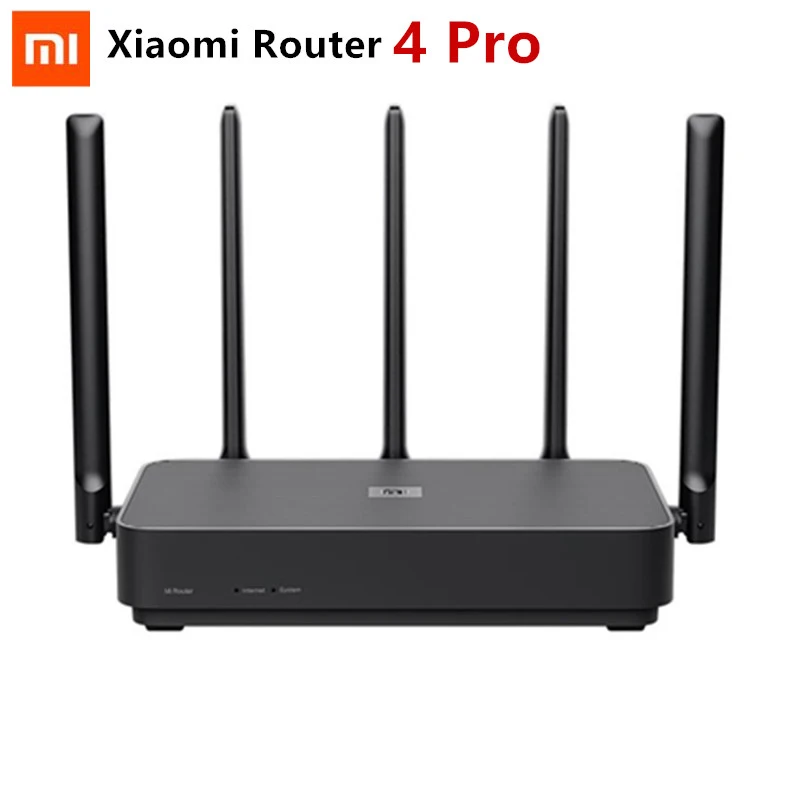 

Xiaomi Router 4 Pro Gigabit 2.4G/5.0GHz Dual-Band 1317Mbps WiFi Repeater 128MB 5 High Gain Antennas Wider IPv6 Wireless Router