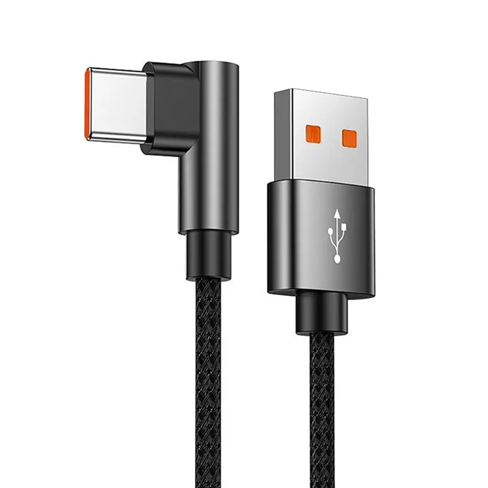 

PD 66W Fast Charging Line USB C to Type C Cable Quick Charge 4.0 Right Angle Wire 90 Degree Data Cable For Laptop Mobile Phone
