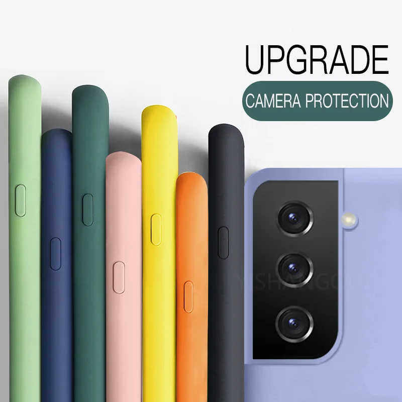 

Color Phone Case For Samsung S21 S20 S10 Plus Ultra FE A70 A50 A71 A51 A72 A52 A32 Note 20 Ultra Soft Silicone Protection Fundas