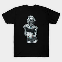 marilyn monroe tattoo sex goddess t shirt high quality cotton loose large sizes breathable top casual t shirt s 3xl