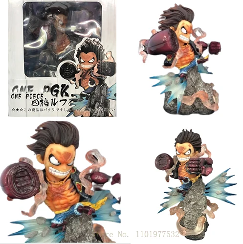 

One Piece GK Action Figure Model Monkey D Luffy Battle Ver Anime Pvc 20cm Collection Toy Decoration For Kids Gift Doll Figma KO