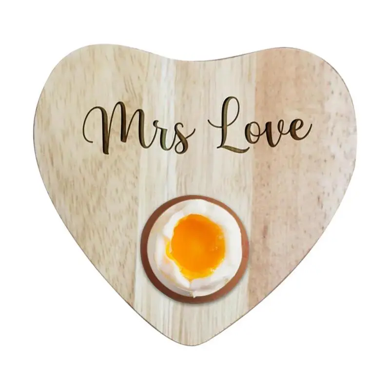 

Egg Serving Tray Wooden Egg Display Holder Container Carrier Tray Heart Shaped Egg Platter Container Carrier For Party Favor