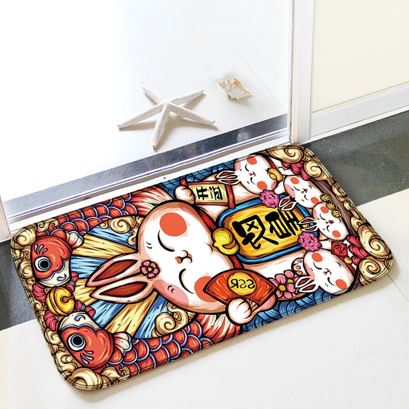 

Bathroom Mat Elements of Chinese Style Room Mats Foot Bath Table Children Prayer Rug Door Entrance Cute Kitchen Floor Home