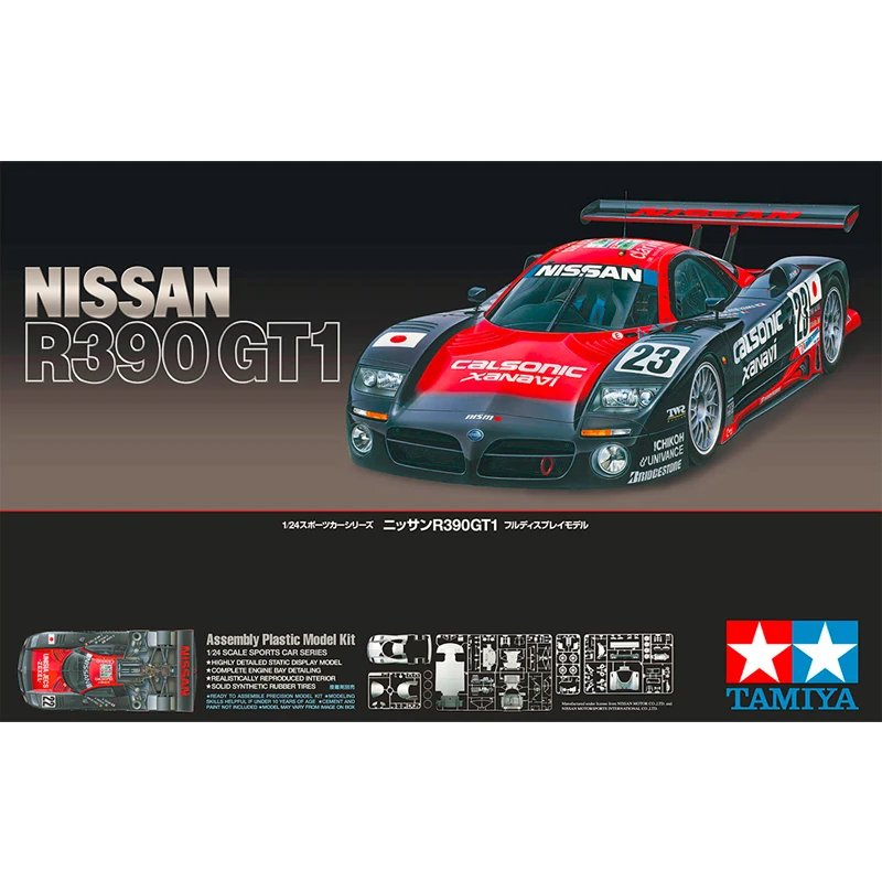 

Сборная модель автомобиля 1/24 Nissan R390 GT1 24192