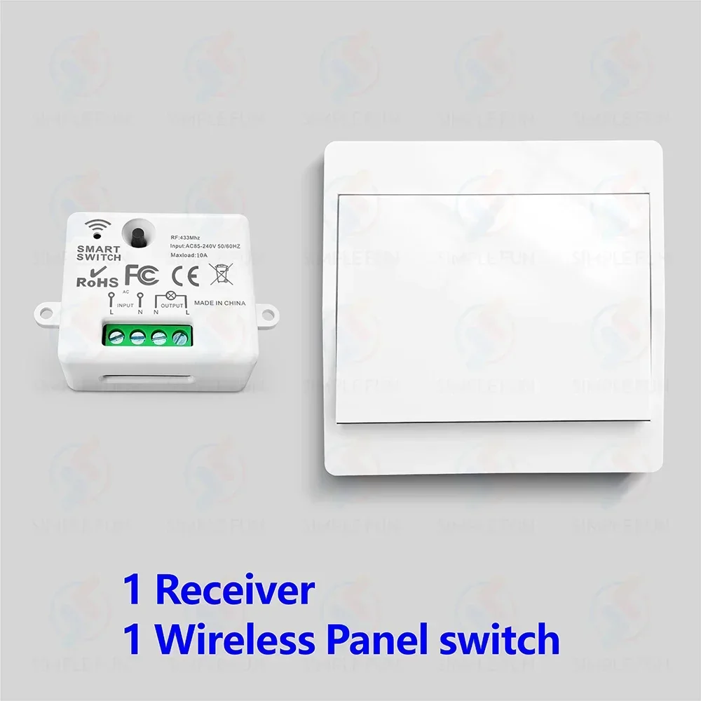 

Беспроводной умный выключатель SLMPLEFUN 433 МГц