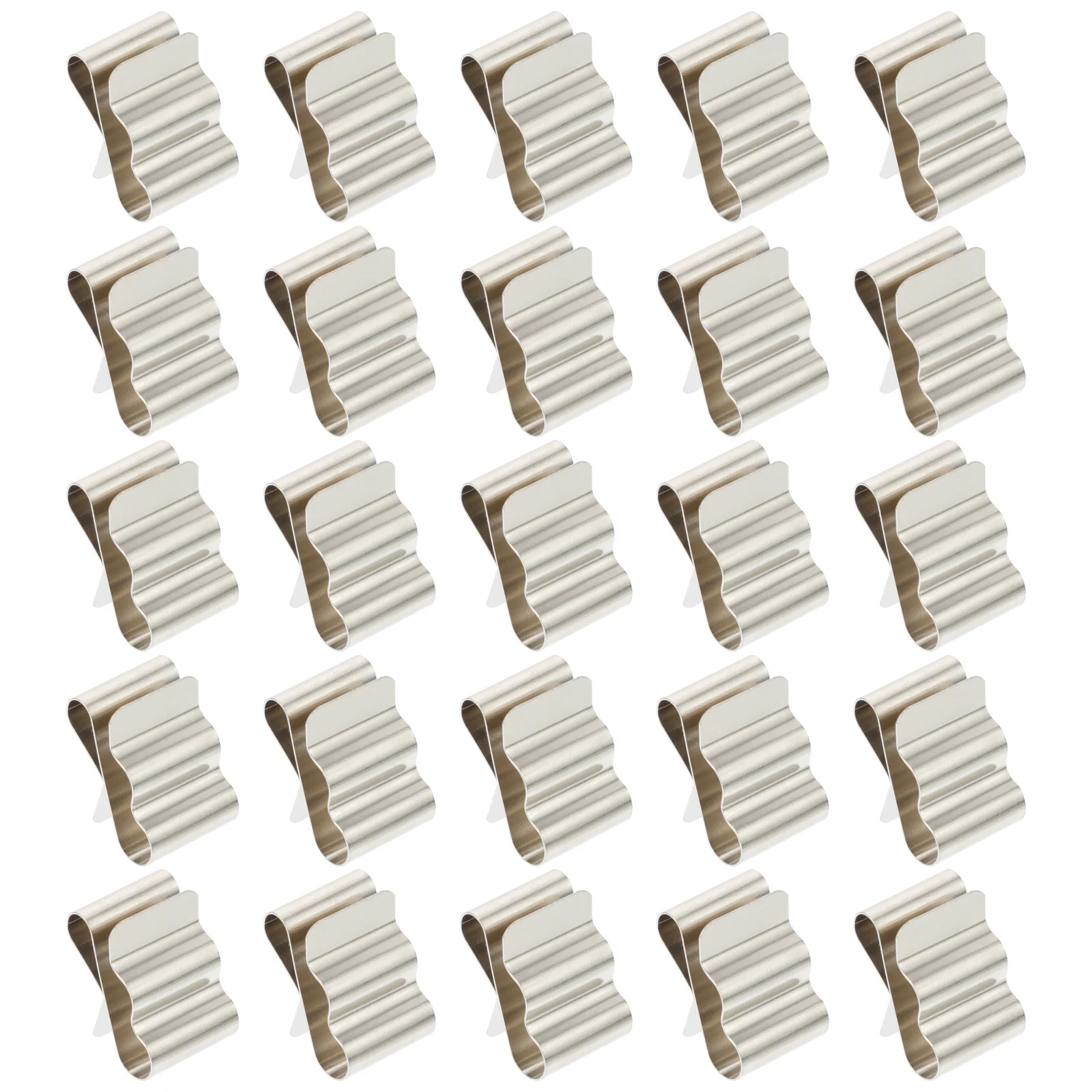 

50 Pcs Hanging Hooks Outdoor Photovoltaic Cable Clamp Suite 1.88X1.25X0.6CM Silver 301 Stainless