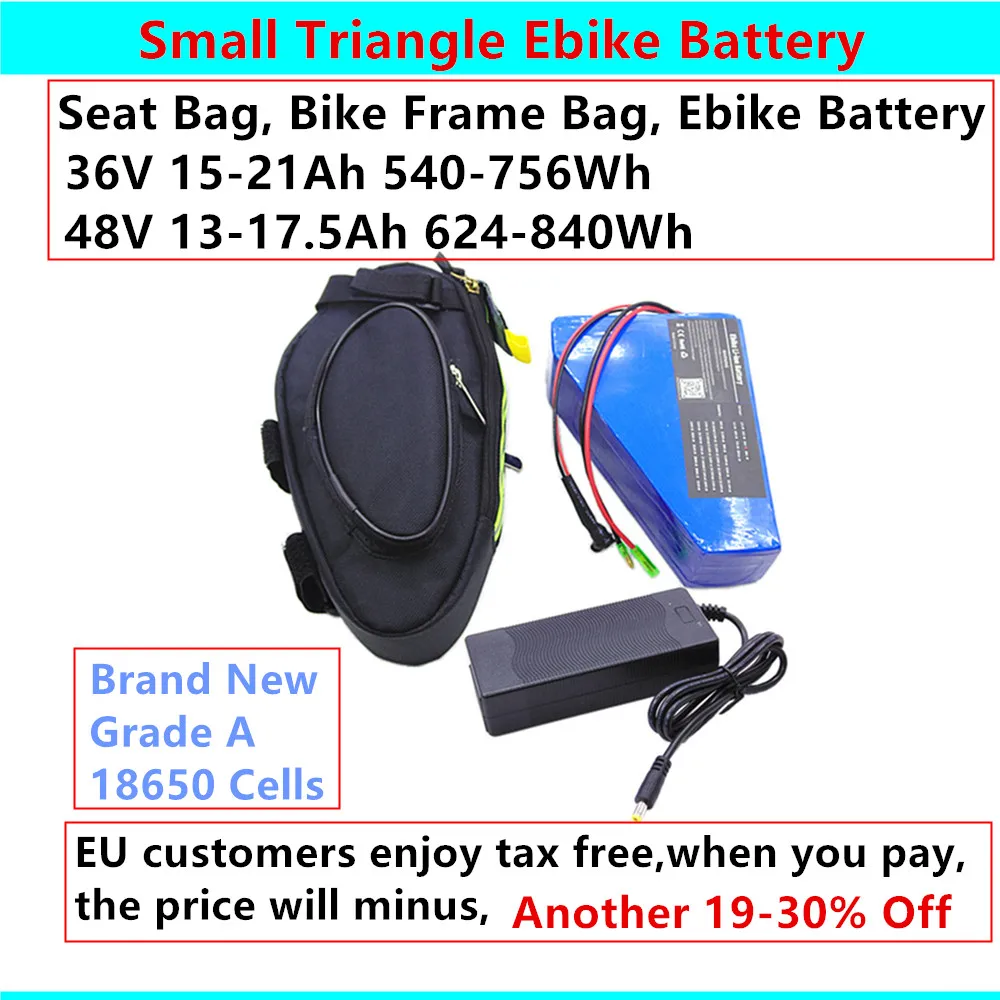 

48V Seat Bag Bike Frame Triangle Ebike Battery 36V 15Ah 20Ah 21Ah 48V 13Ah 15Ah 16Ah 17Ah 17.5Ah 250w 500w 750w 1000w Battery