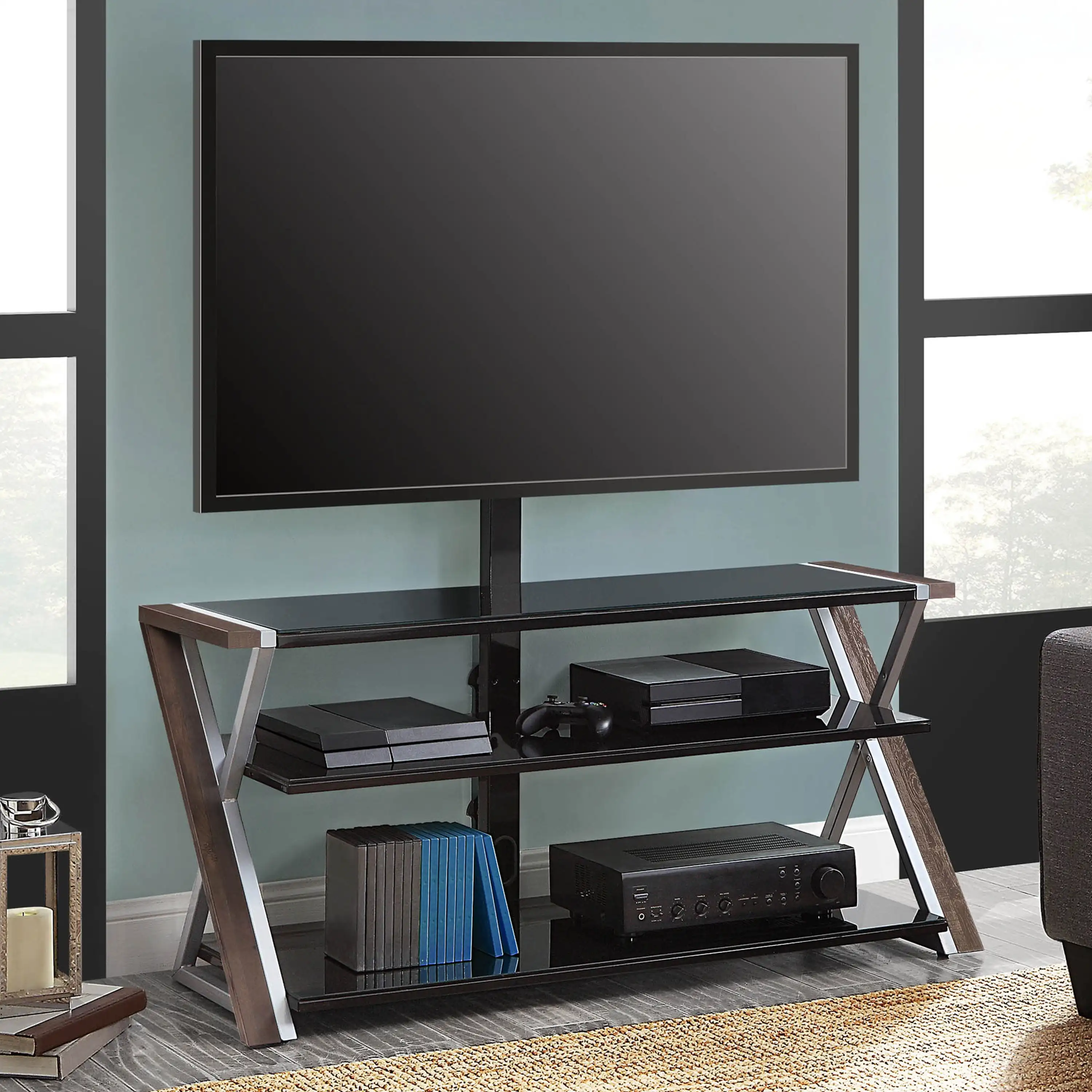 

Xavier 3-in-1 Television Stand, Brown