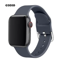 soft silicone sports band for apple watch strap 7 6 5 45mm 44mm 42mm bands rubber watchband strap for iwatch series 4 3 2 1 se