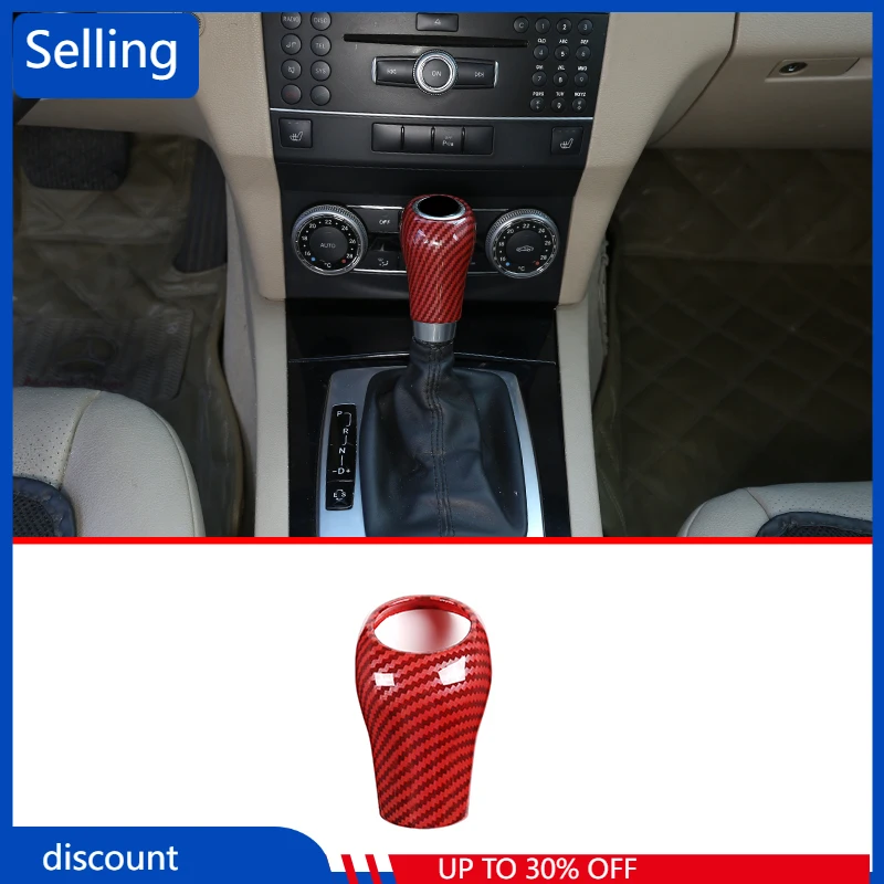 

Автомобильная красная Внутренняя крышка переключения передач для Mercedes Benz C Class W204 E W212 GLK X204 CLS W218 A G класс углеродное волокно