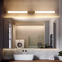 modern minimalist strip wall lamp led creative nordic living room bronze tube bedroom bedside lamp bathroom mirror cabinet light