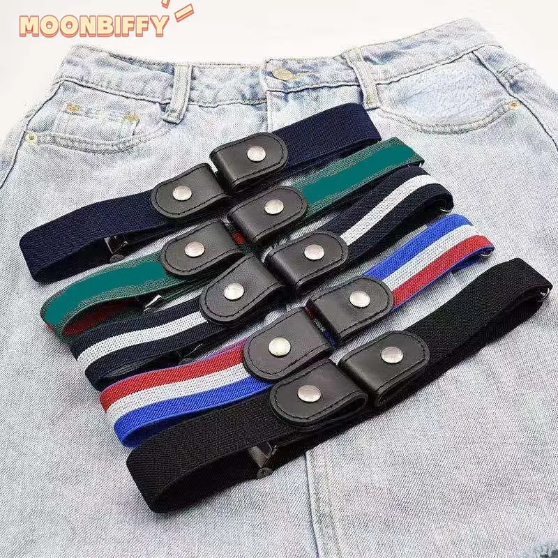 

Easy Belt Without Buckle Elastic Belts for Women Stretch Riem Men Jeans Cintos Extensible Kids Boys Girls Cinturon Mujer Strap