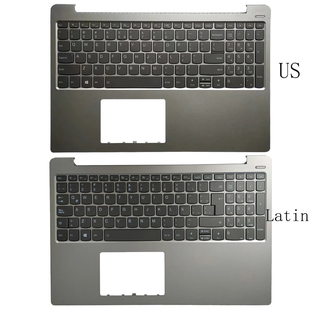 

New US/Latin Keyboard For Lenovo 330S-15 330S-15IKB 330S-15ARR 7000-15 With Palmrest Upper Cover With Backlight