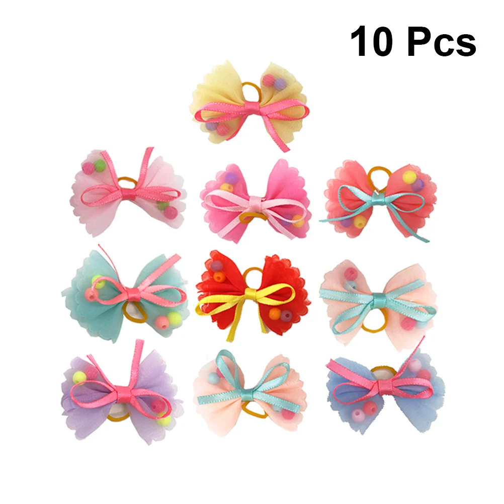 

Hair Dog Bows Pet Bands Bowknot Puppy Rubber Grooming Topknot Yorkie Alligator Knot Clip Bow Cat Kit Kitten Band Hairbands Dogs