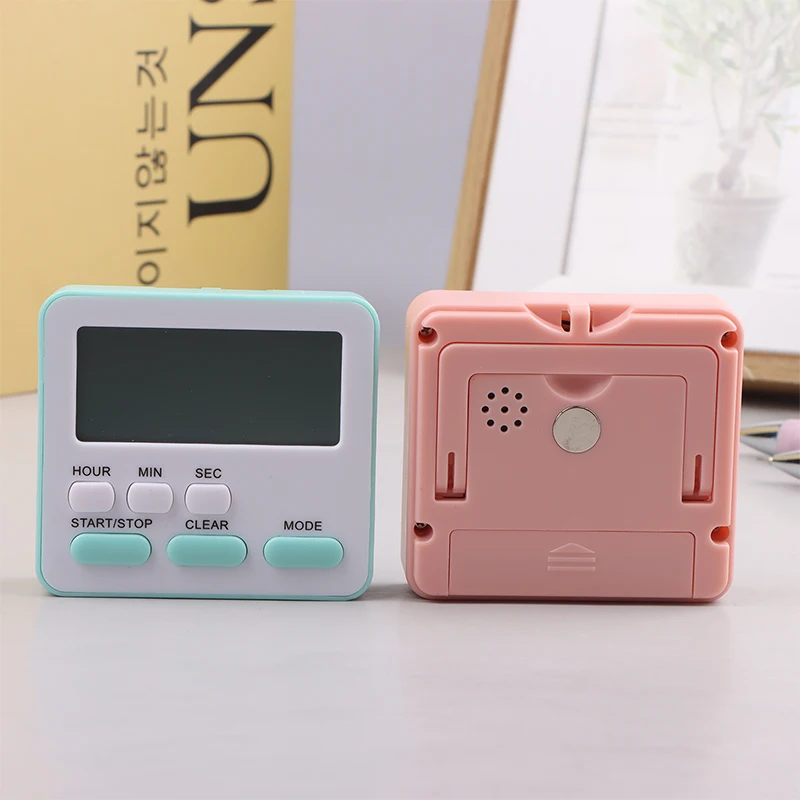 Будильник с цифровым дисплеем для приготовления пищи кухонный таймер секундомер
