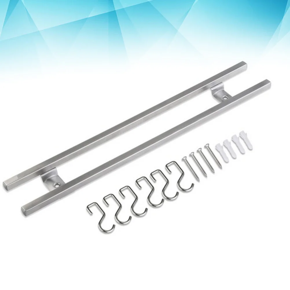 

Magnetic Knife Stand Rack Double Bar Strip Holder Arbor Wall Mounted Storage Shelves Wall-mounting