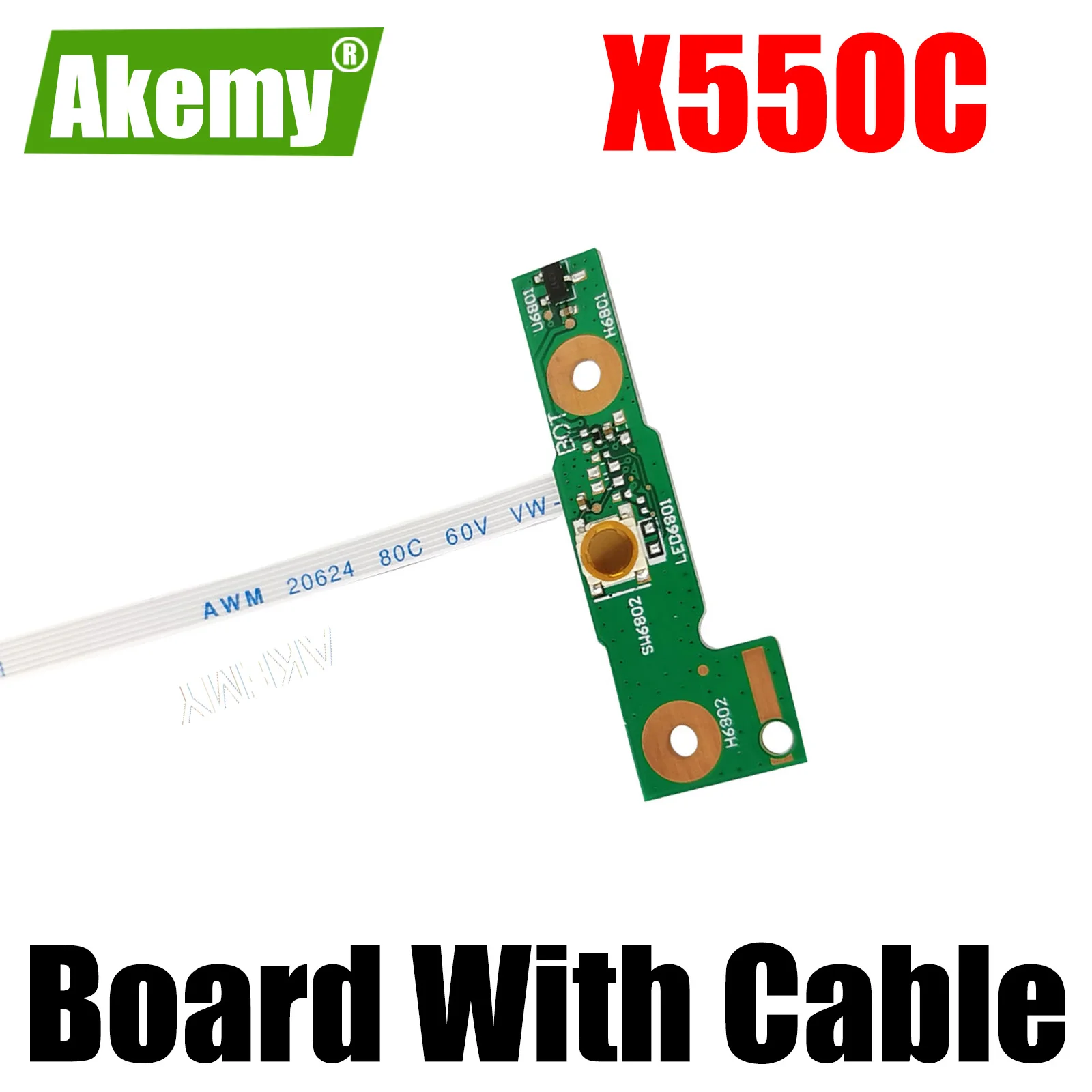 Для Asus X550 X550V X550C X550CC X550CA X550VC X550VB X550IU X550I A550v панель кнопки питания с кабелем полностью протестирована Бесплатная доставка