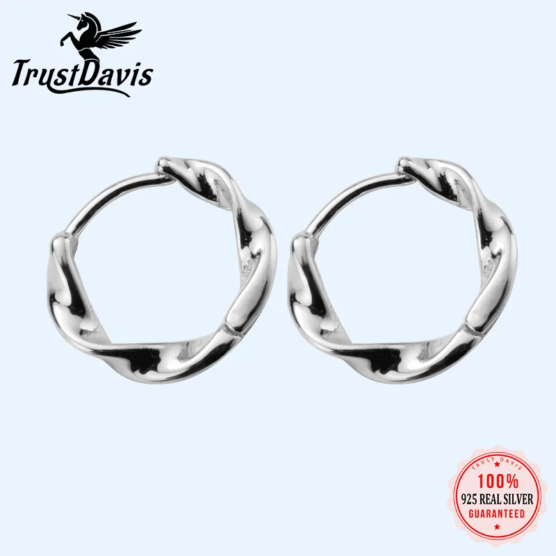 

Trusta Small Earrings 925 Sterling Silver Clip on Earring Gold Tone Women Fashion Wholesale Jewelry DS1556