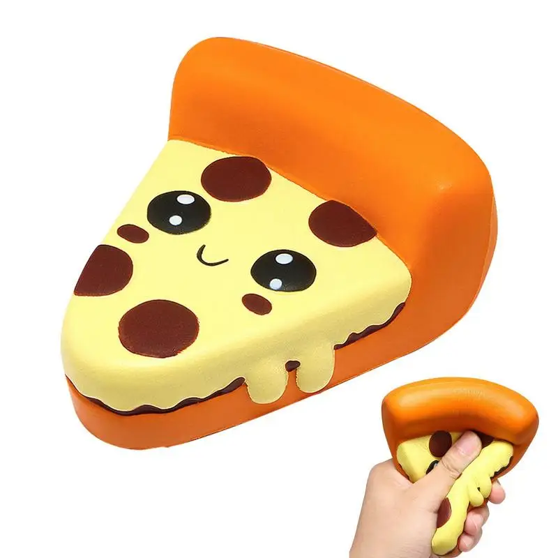 

Simulation Pizza Funny Squishy Slow Rebound Pinch Toy Anti Stress Squeeze Pizza Fidget Toys Stress Relief Toys For Kids Adults