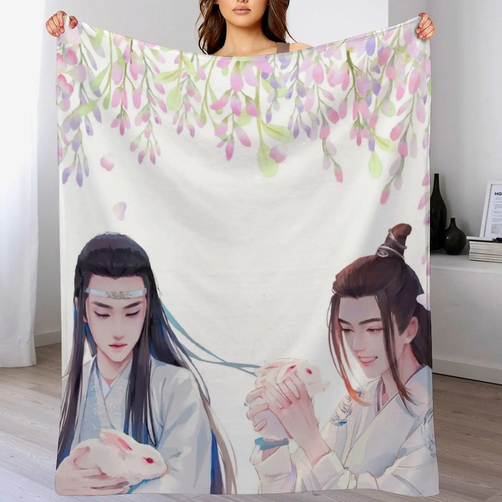 Вансянь в Гусу-люни с кроликами тонкое одеяло для зимы туристические одеяла