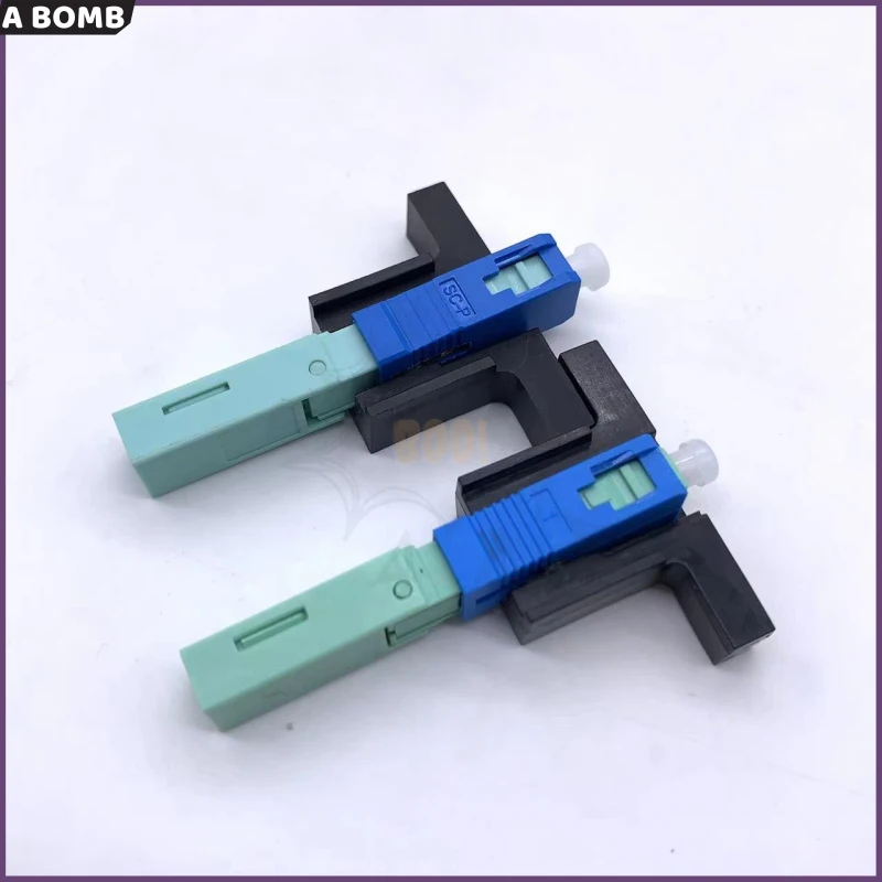 

Free Shipping SC UPC Fiber Optic Connector FTTH Tool Cold Connector Tool SM Single-Mode Fiber Optic Fast Connnector APC SC 53mm