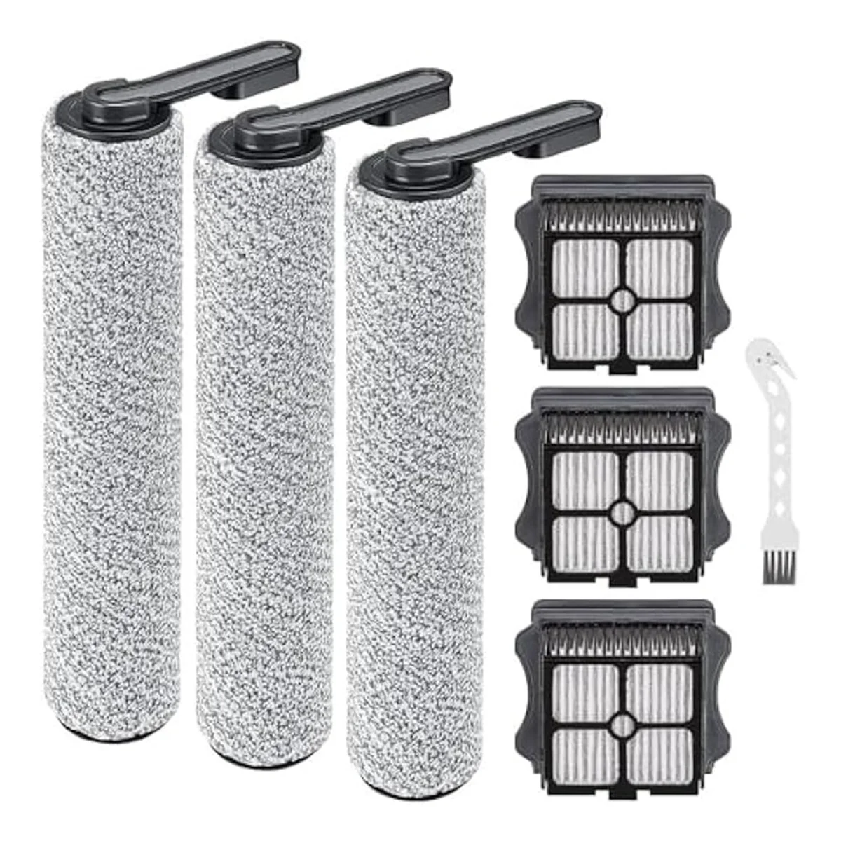 Replacement Parts for Tineco Floor ONE S5/Floor One S5 Pro 2 Cordless Vacuum Cleaner 3Pcs Brush Rollers HEPA Filter