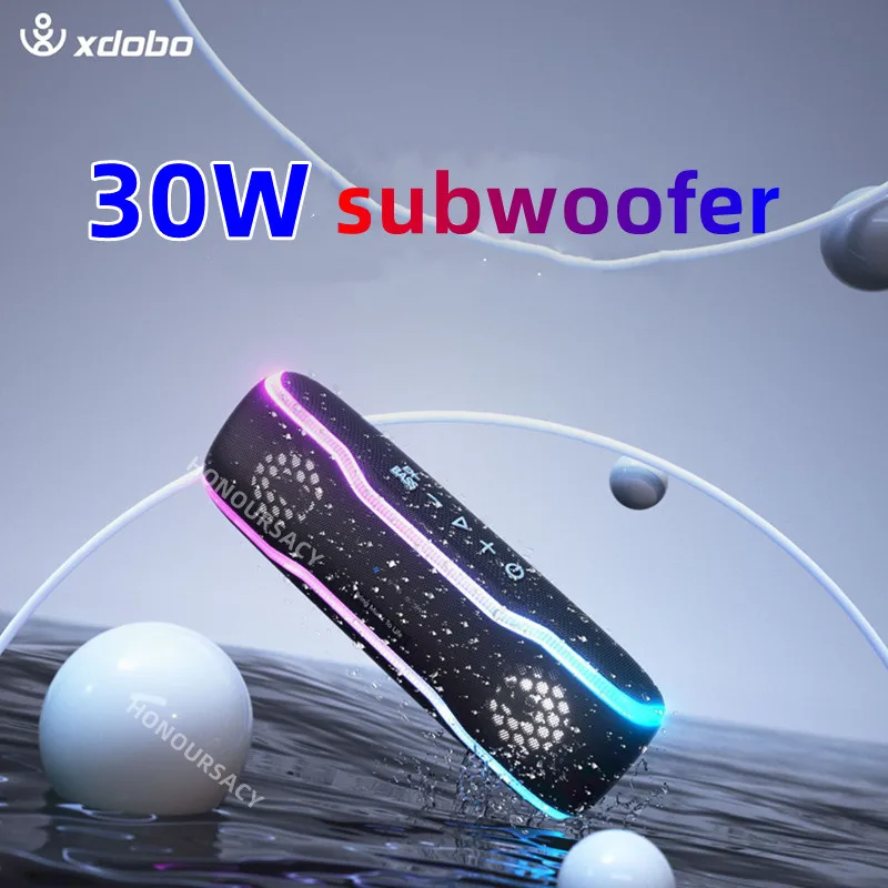 

XDOBO RGB Colorful Lights Wireless Bluetooth Heavy Bass Party Speakers Box Outdoor Waterproof Portable 30W Stereo TWS Subwoofer