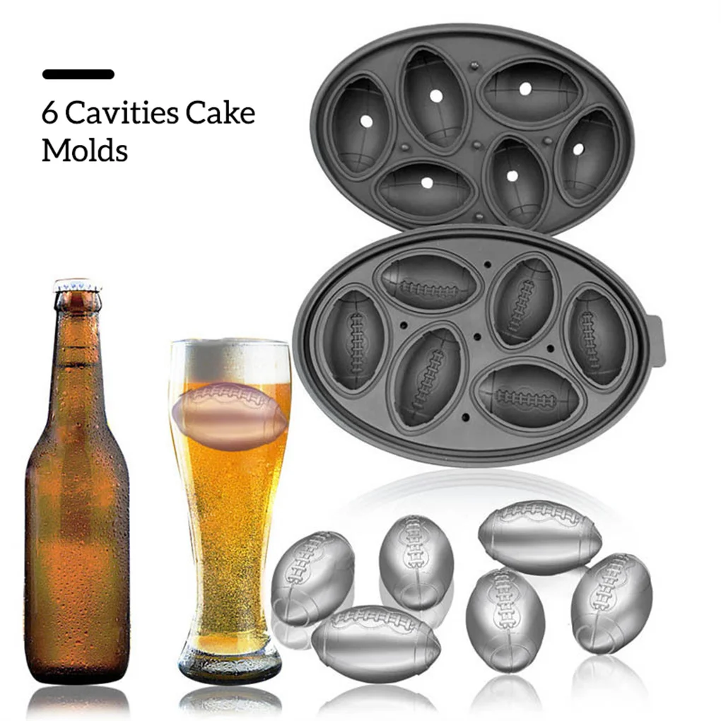 

6 Grids Ice Cube Tray Silicone Mold Cake Pastry Decorating DIY Making with Lid Kitchen Baking Tools Bakeware Accessories