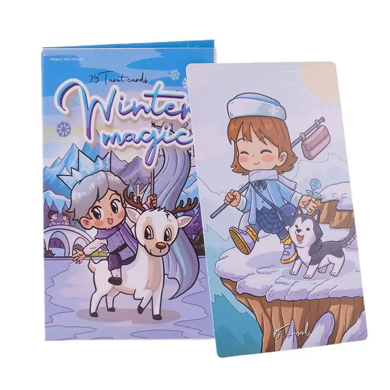 

Winter Magic Tarot Decks English Version Cards For Beginners Professionals Fortune Telling Tarot Card Deck Table Board Game