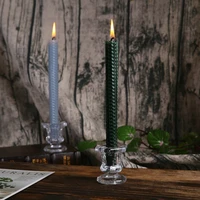 pole wax base glass candlestick wedding candlestick exquisite clear crystal glass candlestick dining home decor