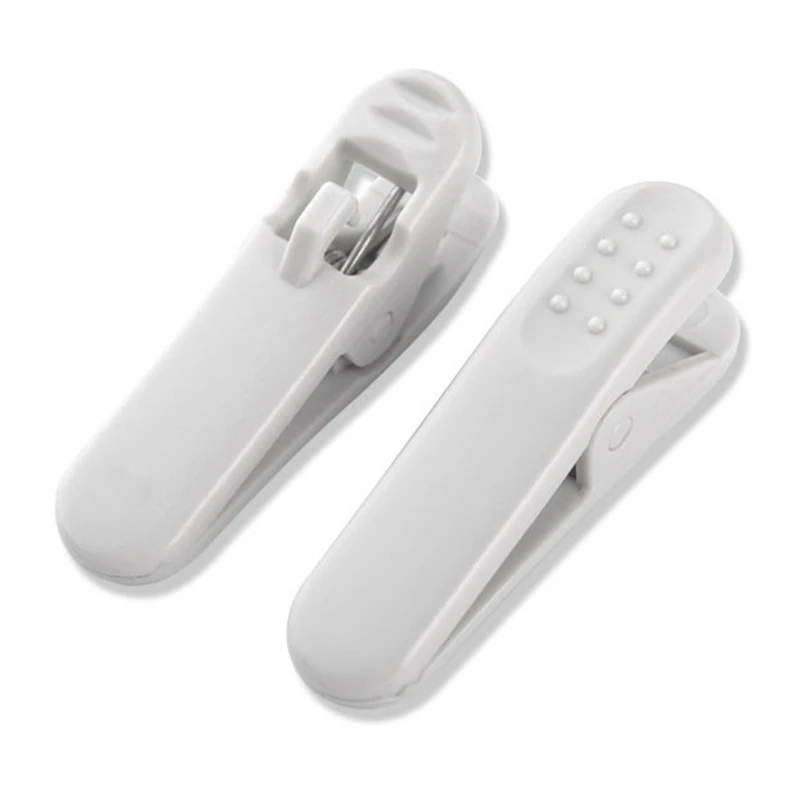 Зажим-фиксатор для кабеля наушников черный и белый 10 шт.