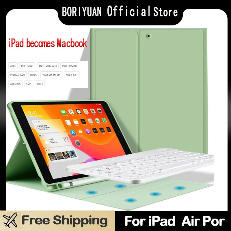 

Волшебная клавиатура, 2021 дюйма для iPad Pro 11, 2020 дюйма, беспроводная клавиатура для iPad Air 4, 10,2 дюйма, iPad 9-го поколения Mini 6 5, Магнитный чехол