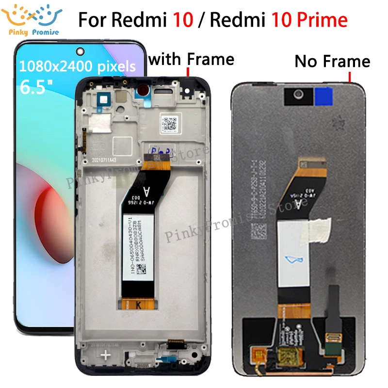 ЖК-дисплей 6 5 "для Xiaomi Redmi 10 21061119AG сенсорный экран с дигитайзером для Prime