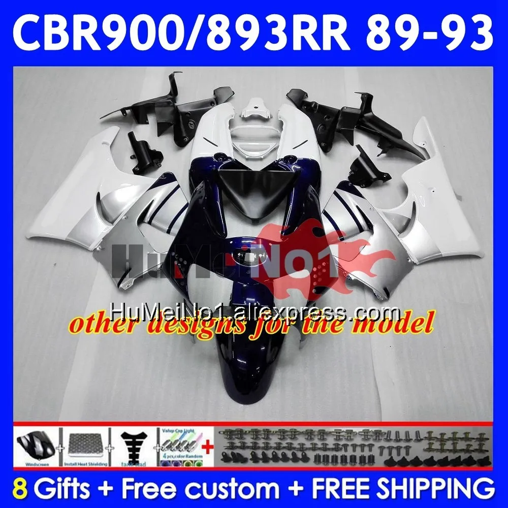 Зеленый черный корпус для HONDA CBR893RR CBR 893RR 54No.22 CBR900 CBR893 RR 1989 1990 1991 1992 1993 CBR900RR 89 90 91 92 93