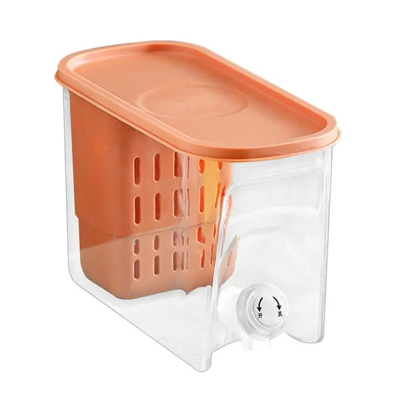 

Холодный чайник для холодильника, л, кувшин для сока, диспенсер для напитков, диспенсер для напитков с краном, ледяной диспенсер для сока, лимонад