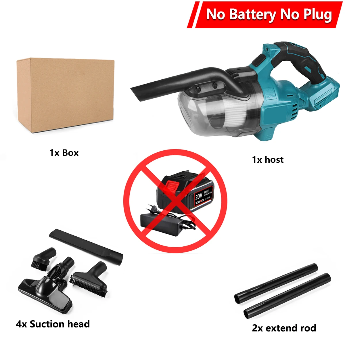 Портативный беспроводной пылесос WOBERICH 18В